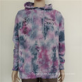 Wholesale 100% Cotton Tie Dyed winter plus size thicken warm sweatshirt pullover casual hoodies